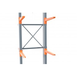Rayonnages cantilevers lourds simple face